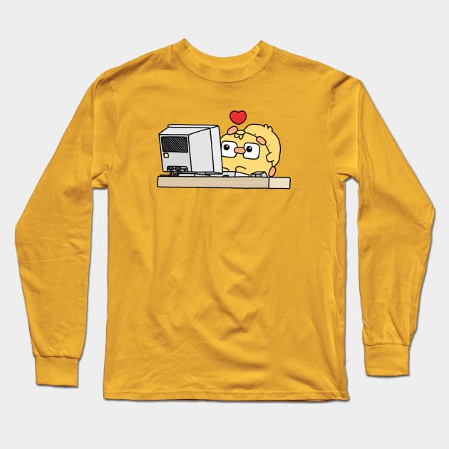 working from home Long Sleeve T-Shirt by KennysGifs